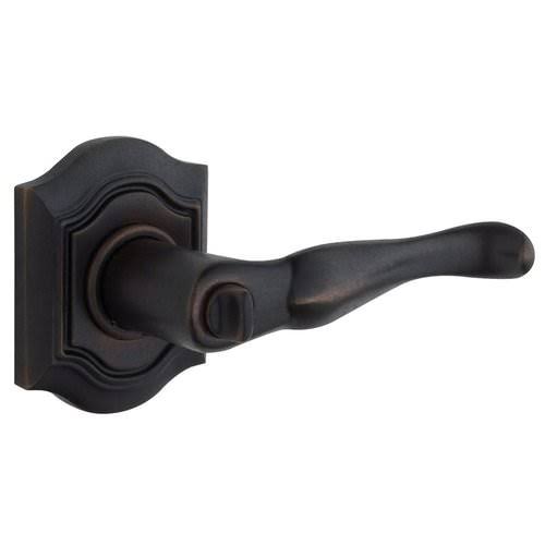 Satin Brass/Brown Lever Pair Q317