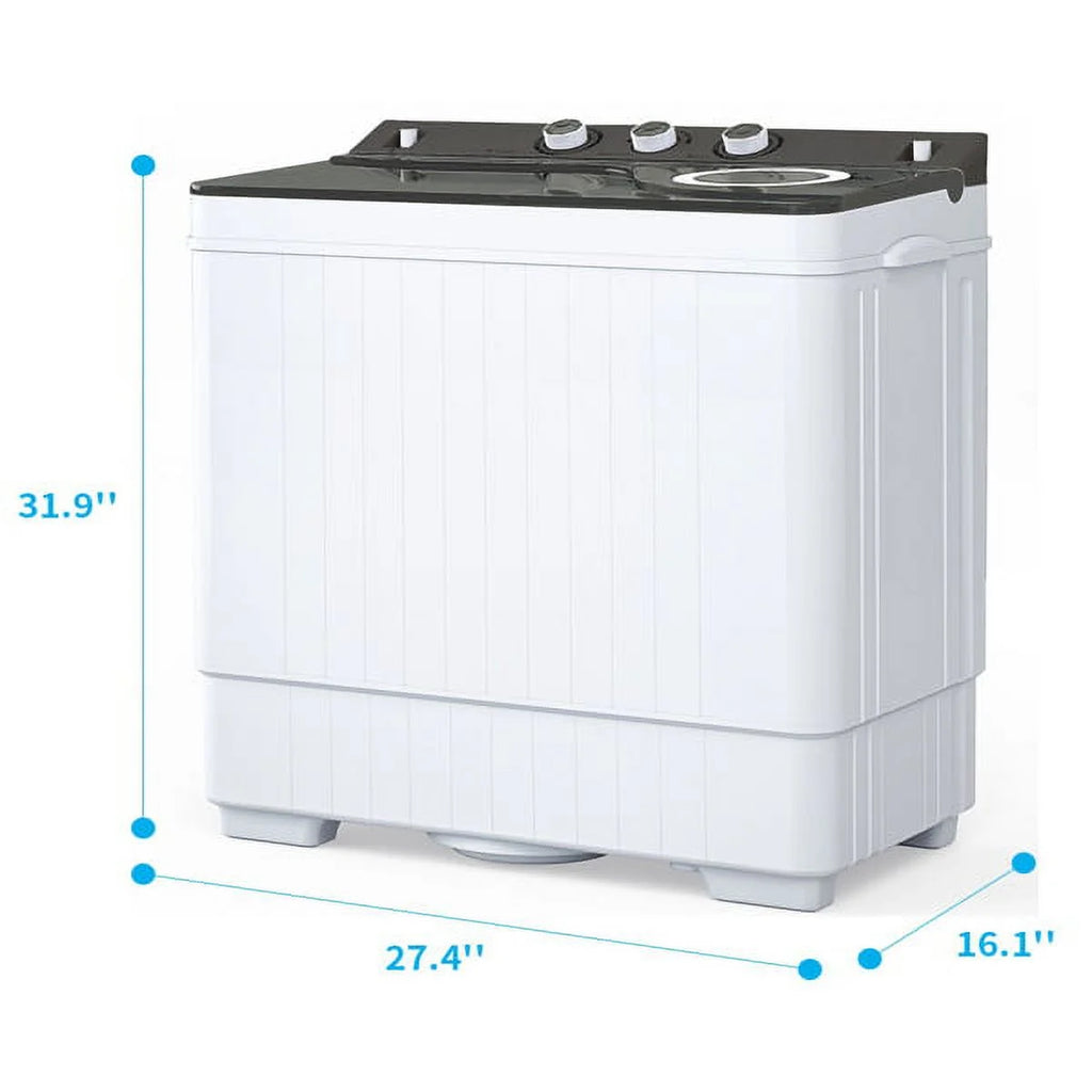 26lbs Semi-Automatic Washing Machine with Drain Pump D346