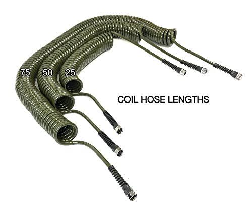 50-Foot x 3/8-Inch Espresso Coil Garden Hose C395667