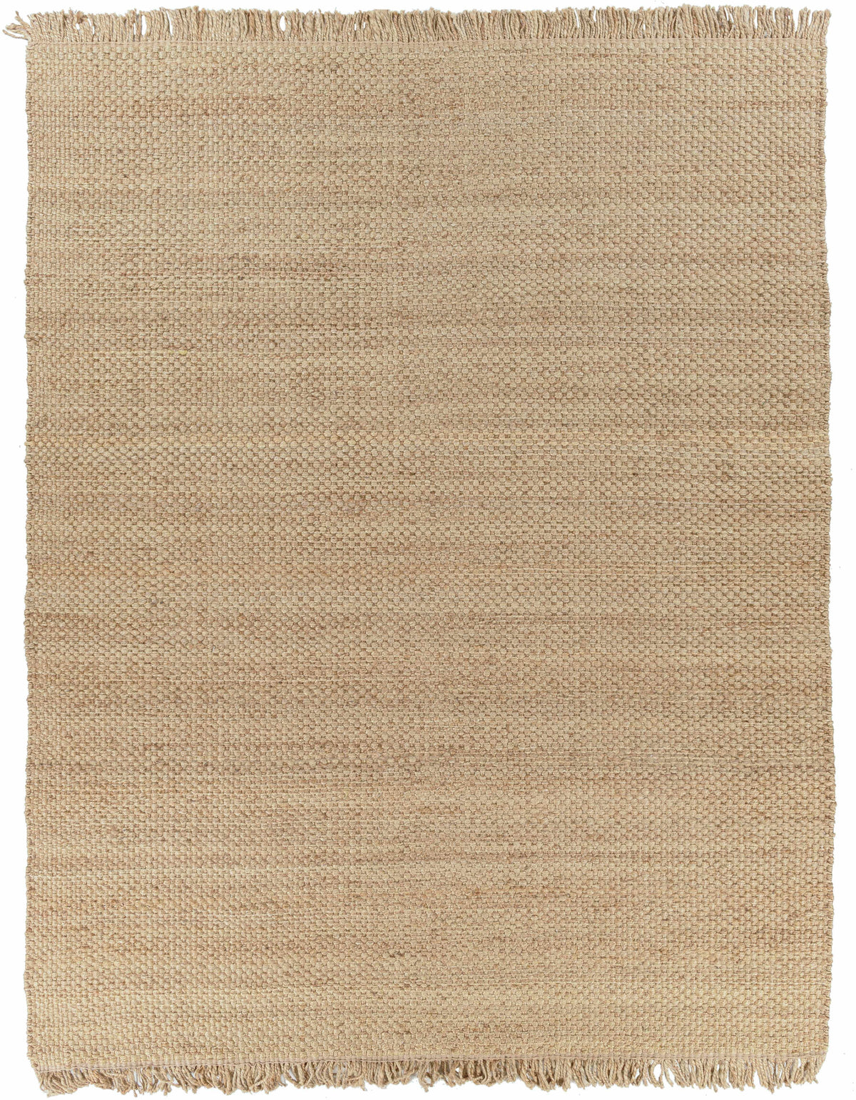 Beige 2' x 3' Jute Area Rug Q698