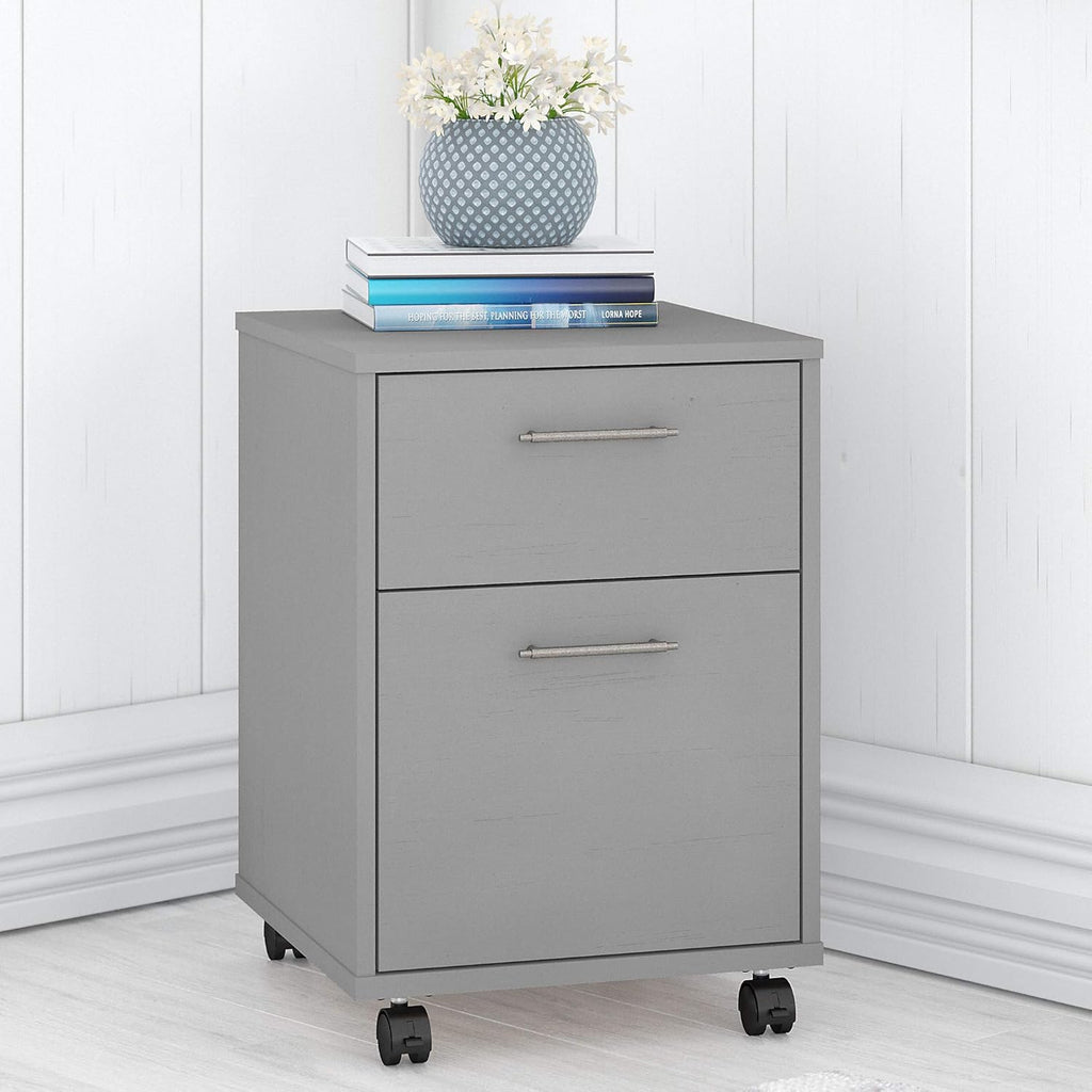 2 Drawer Mobile File Cabinet, Cape Cod Gray C342344