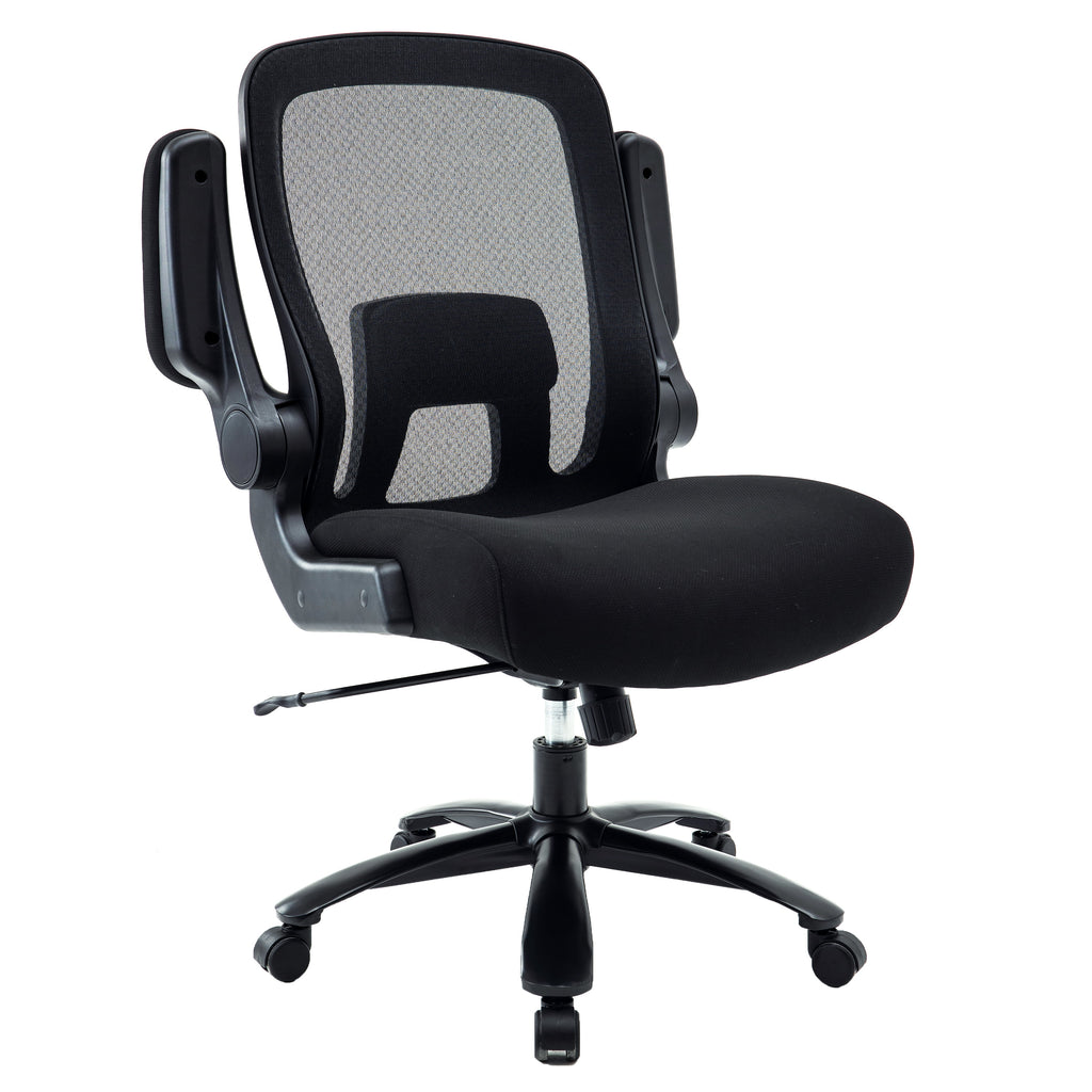 Black Mesh Office Chair with Adjustable Lumbar Support C208735