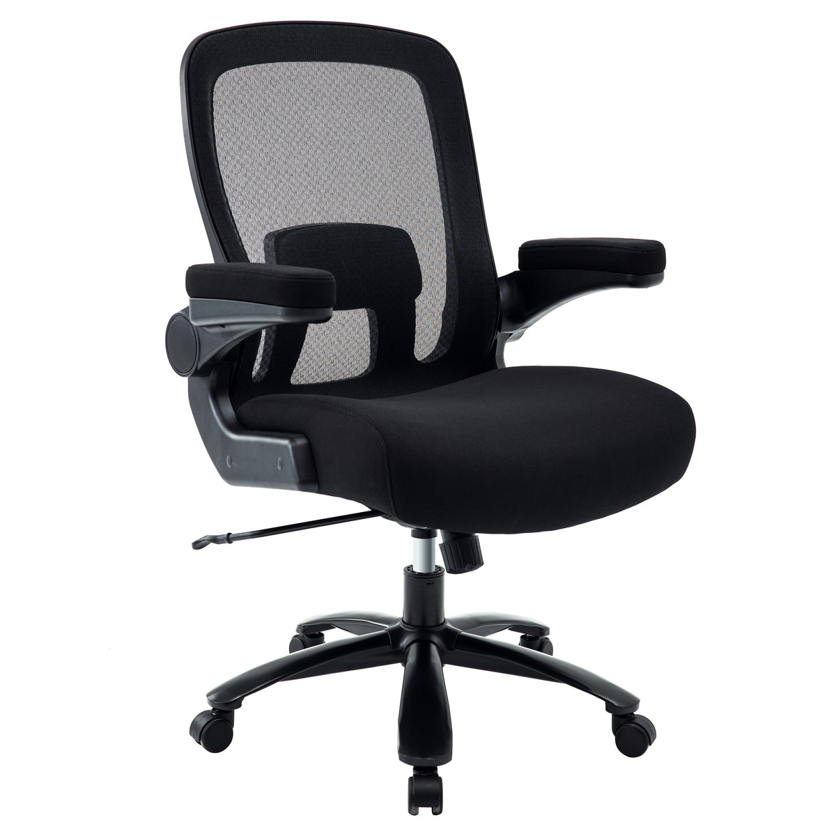 Black Mesh Office Chair with Adjustable Lumbar Support C208735