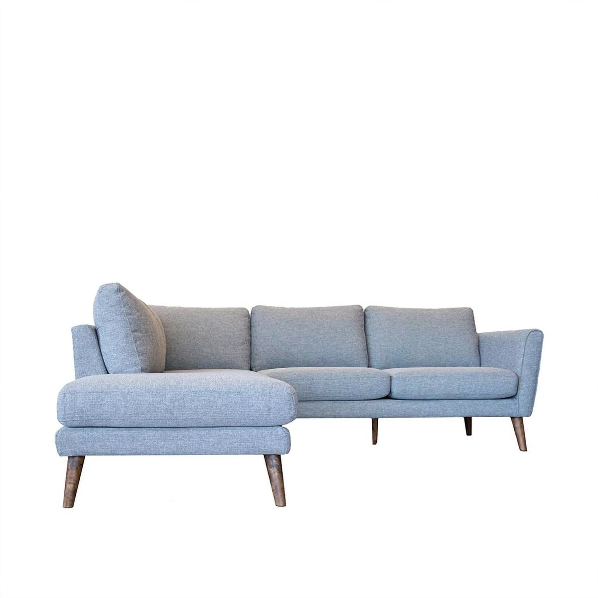 Light Gray Sectional Sofa Left Chaise V239