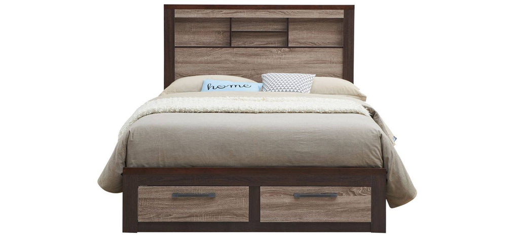 King Bed in Gray and Brown Y63470
