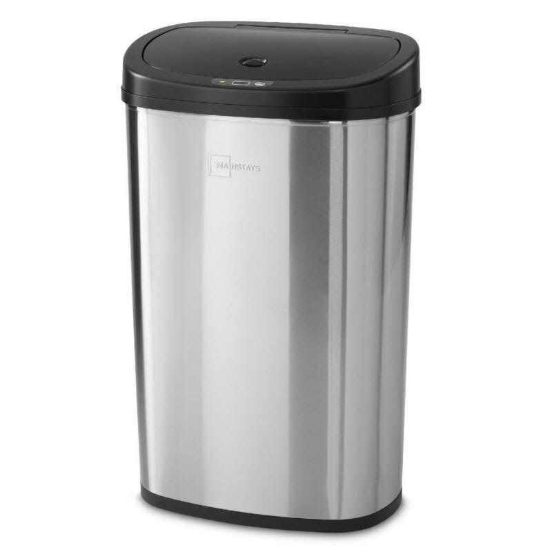 Black Stainless Steel Touchless Trash Can O3507