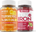 Vegan Iron Gummies with Multivitamin Turmeric Curcumin Liquid Filled D797
