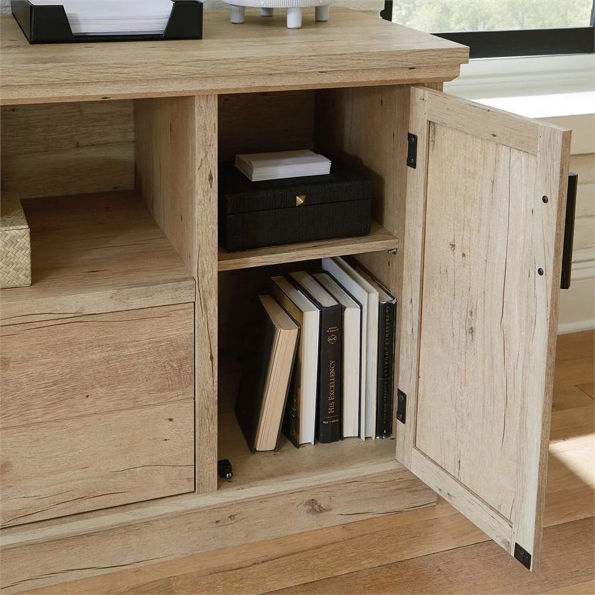 2-Piece L-Shaped Desk & Filing Cabinet Set D101376