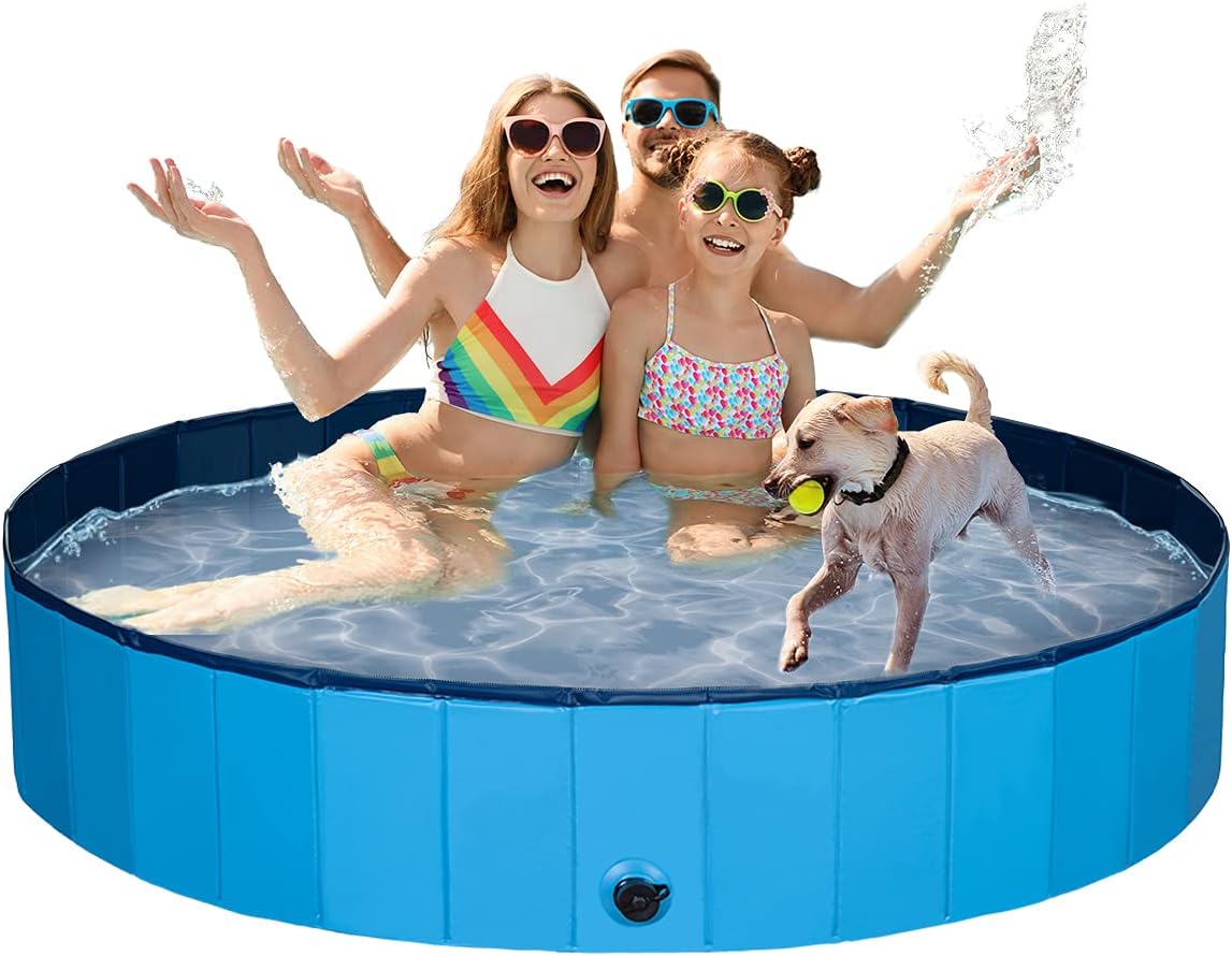 Foldable Dog Pet Swimming Pool of Hard PVC Plastic P196411