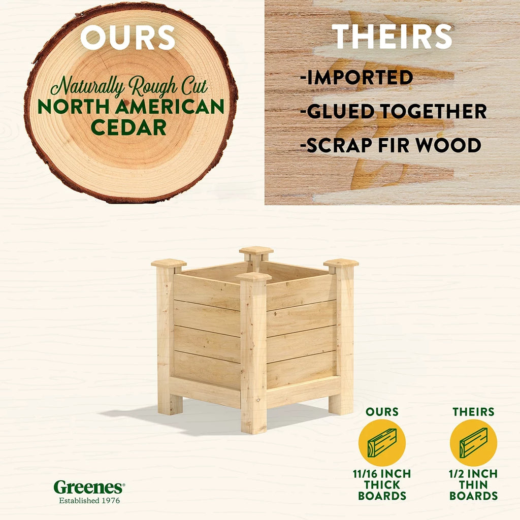 Cedar Elevated Planter J4251