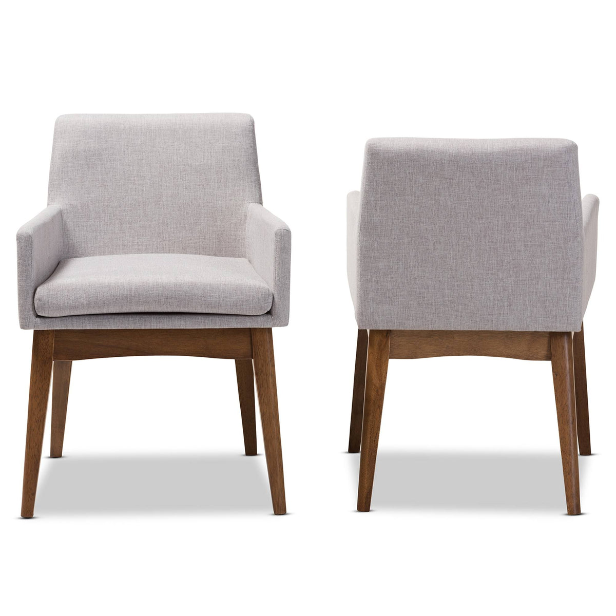 Grey/Beige Dining Armchair, Set of 2 Z46339