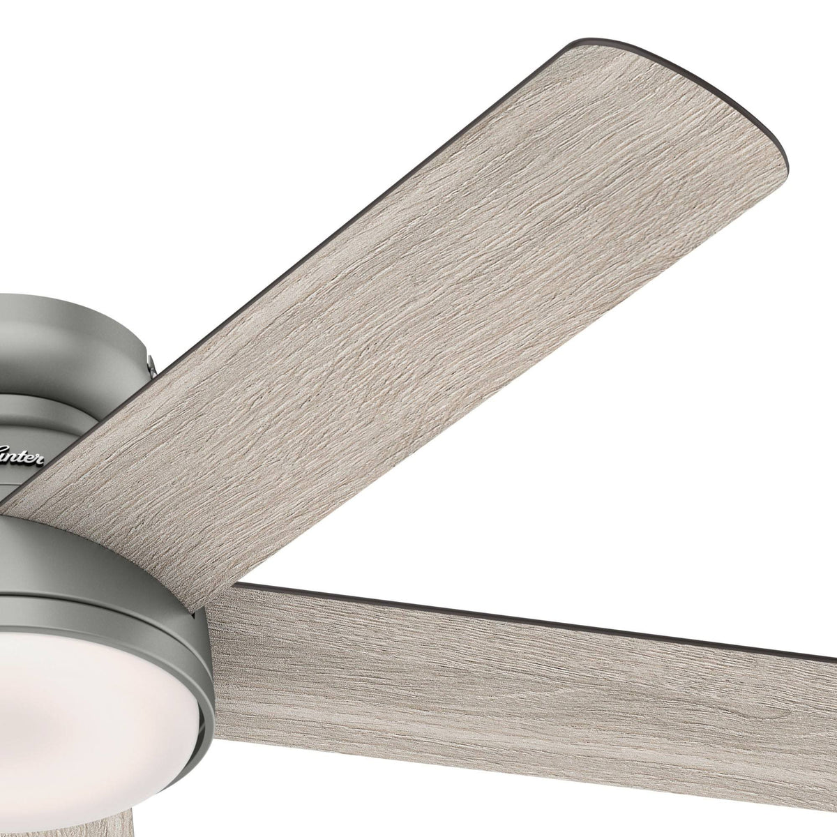54 in. Matte Silver WiFi Ceiling Fan with LED Light and Remote P161