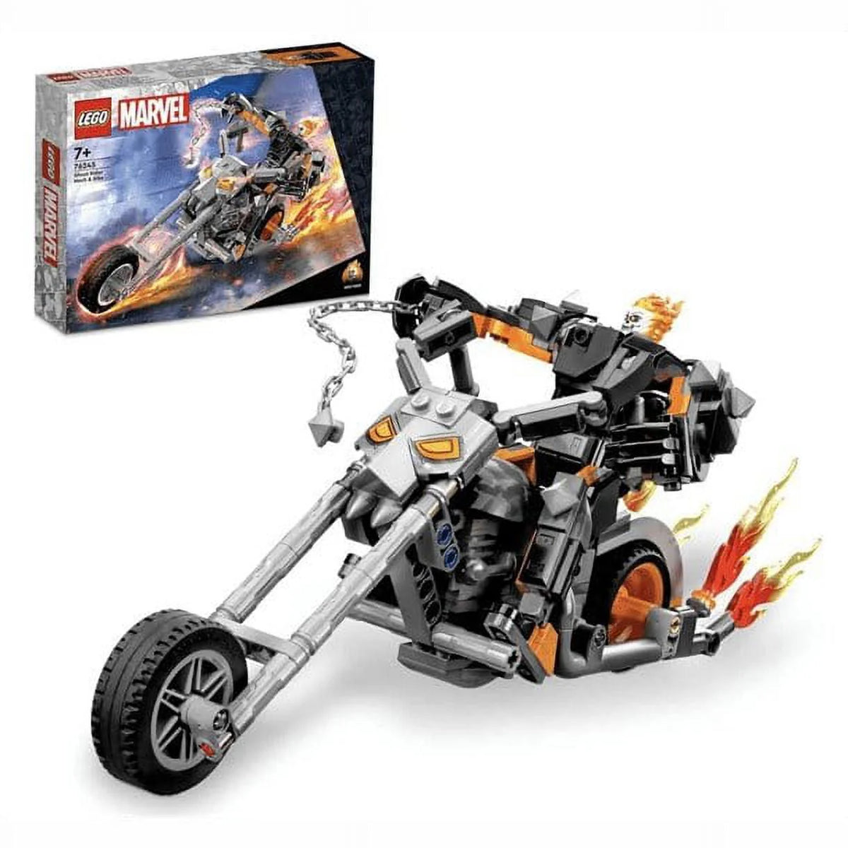 Lego Marvel Ghost Rider Robot and Motorbike 76245 C858