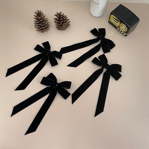 Velvet Hair Bow Hair Clips J7972