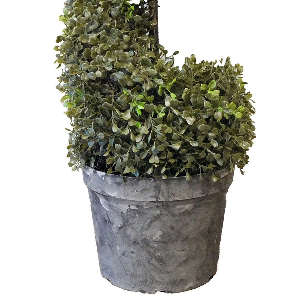 Artificial Spiral Boxwood Topiary Tree 5' C946