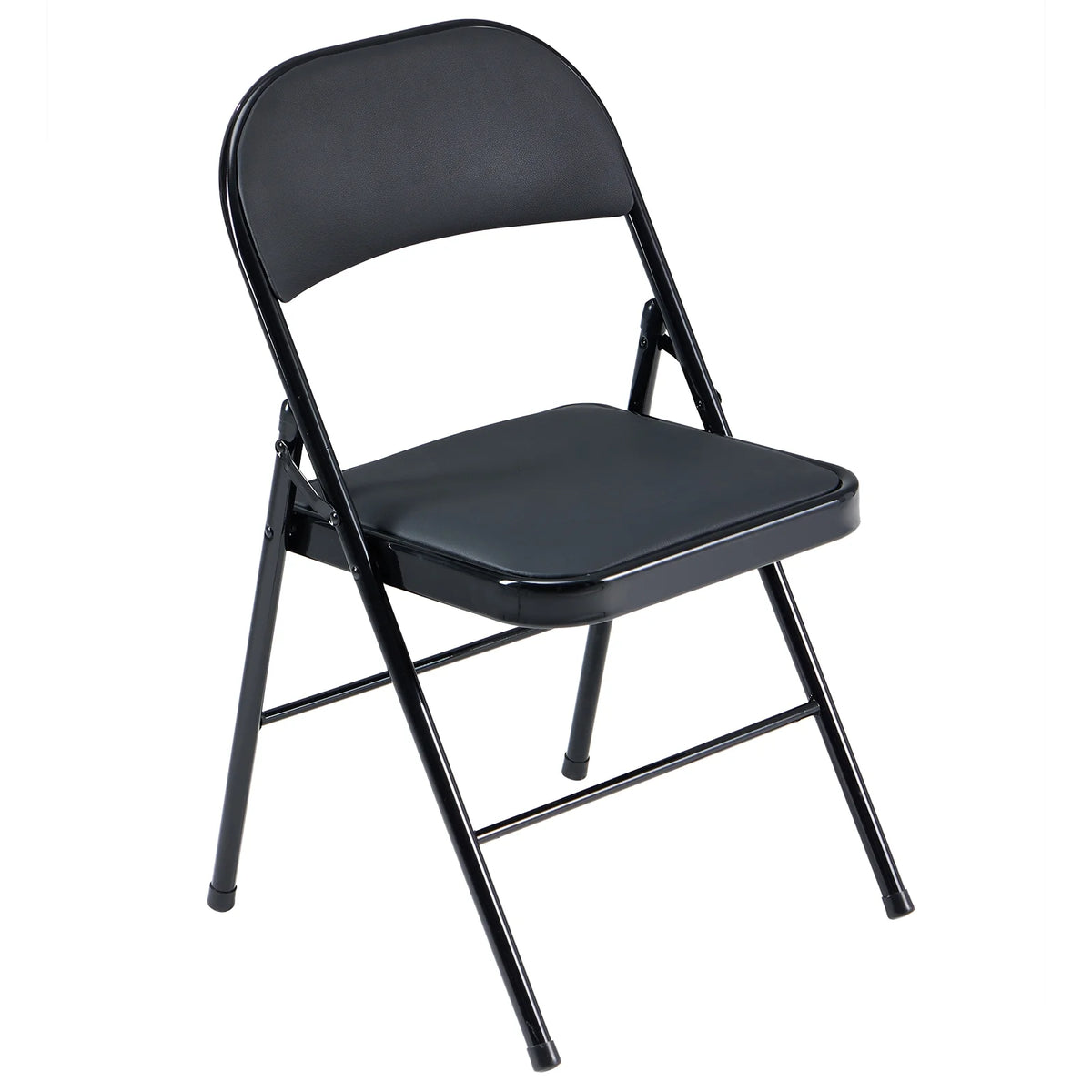 Black Folding Chairs Padded Seat R705