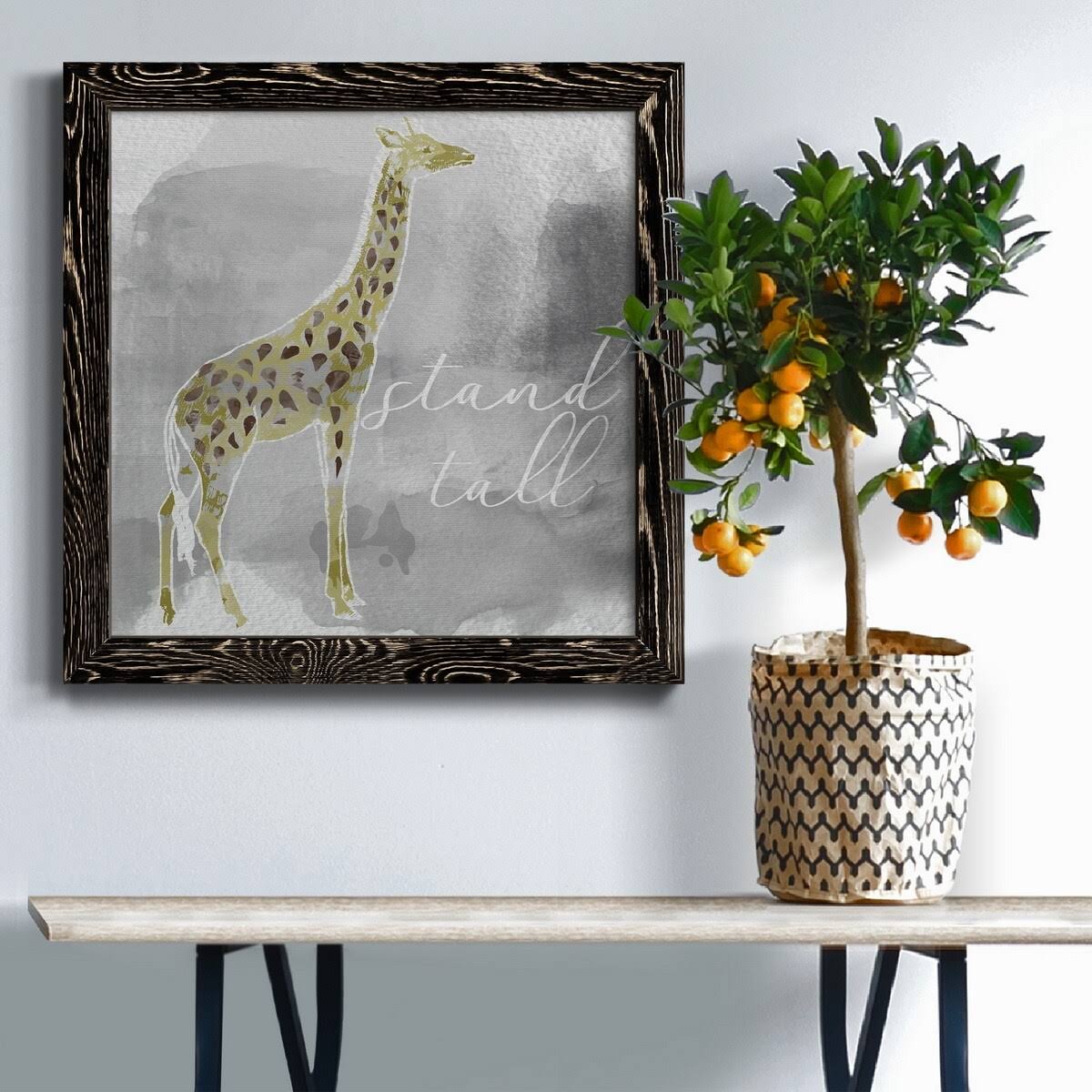 Grey Framed Canvas X44641