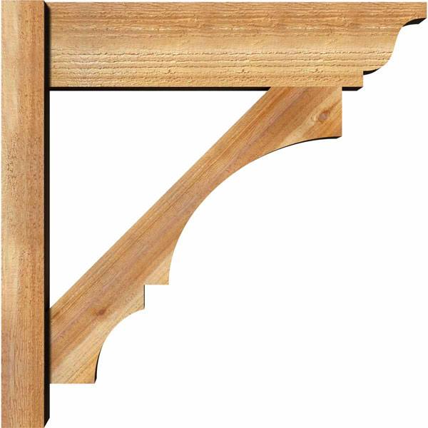 6x22W x 20x22D x 20x22H Balboa Rough Sawn Traditional Outlooker, Western Red Cedar R31179