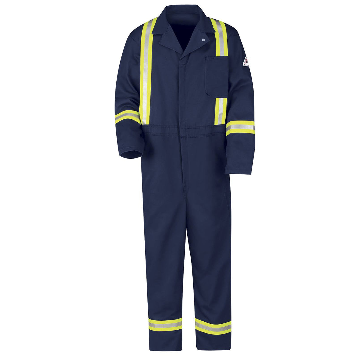 Navy FR Coverall with Reflective Trim J9583