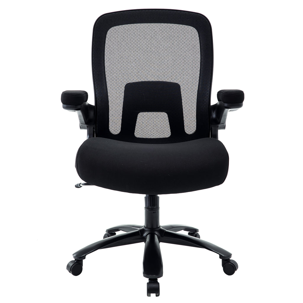 Black Mesh Office Chair with Adjustable Lumbar Support C208735