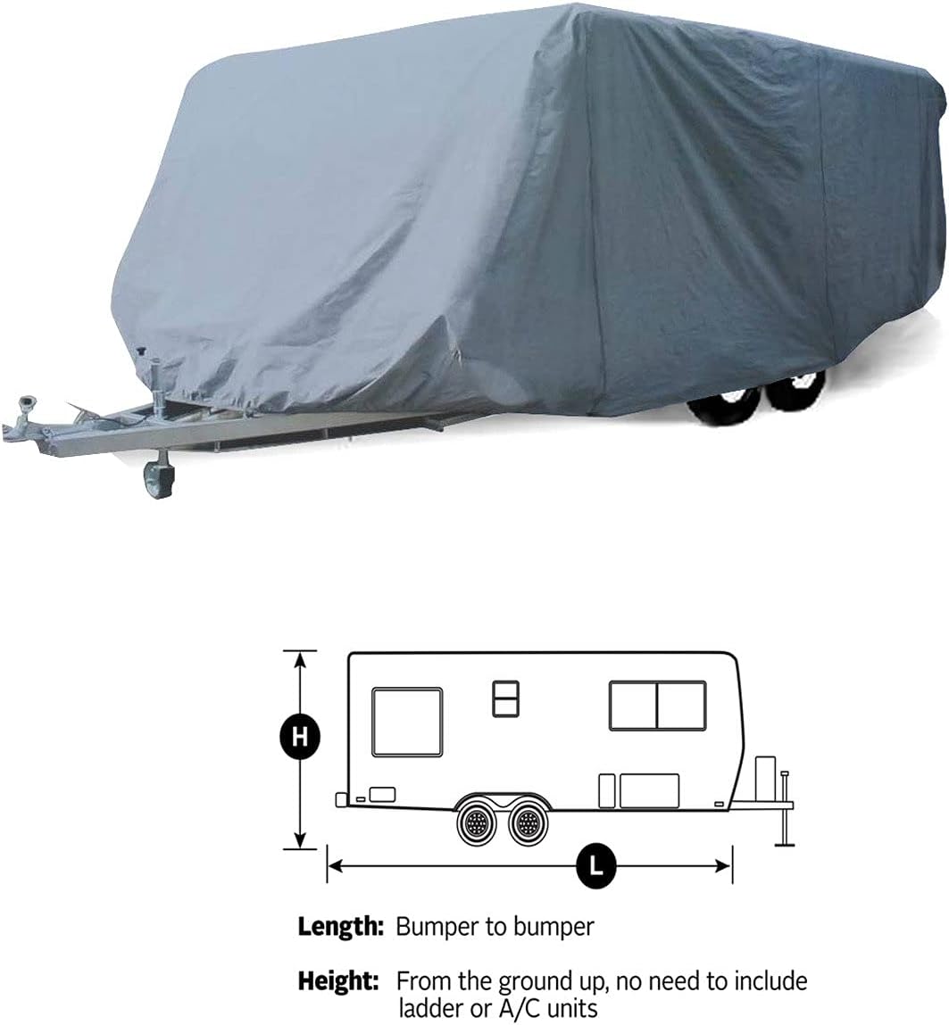 11' -13' Breathable Water Repellant Travel Trailer Cover P553359