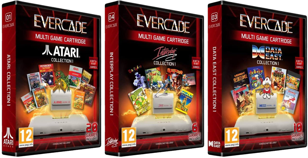 Evercade Premium Pack Includes 3 Cartridges Collections S47946