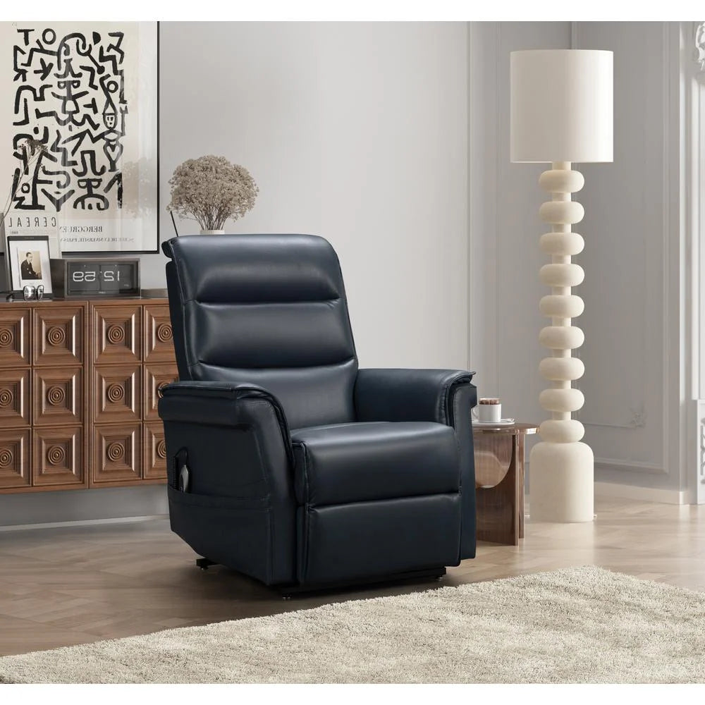 Blue Power Lift Recliner I7609
