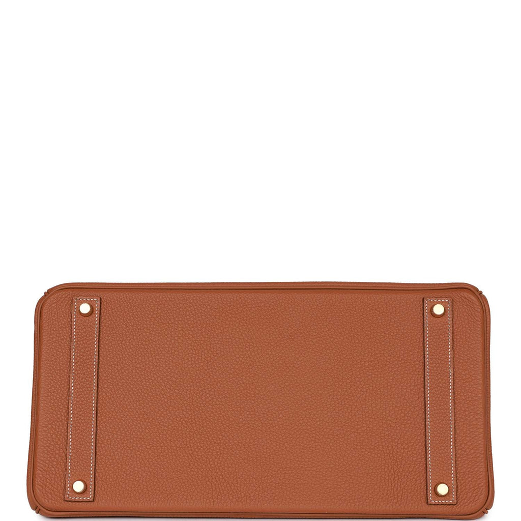 Gold Togo Leather Handbag Z885