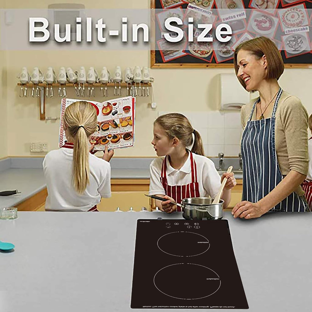 2 Burners Electric Induction Cooktop 240V, 1800W With Timer U438