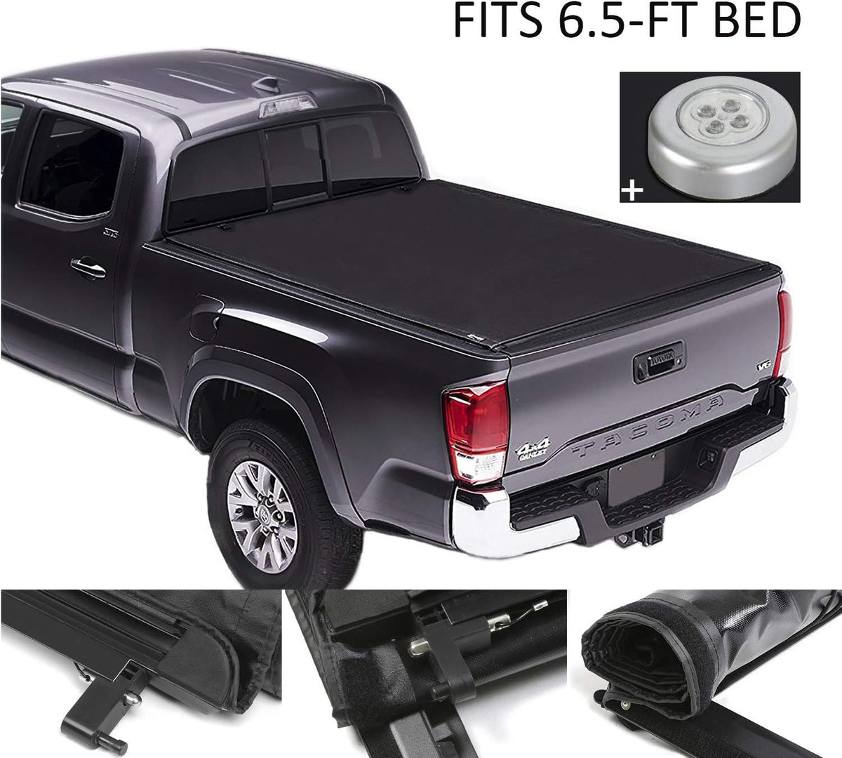 Soft Roll Up Tonneau Cover Black Truck Bed Covers P10724