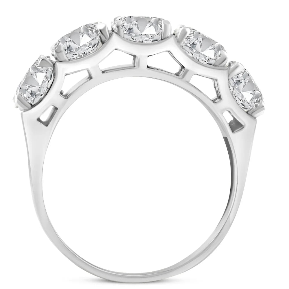 14K White Gold Lab Grown Diamond Wedding Ring M198