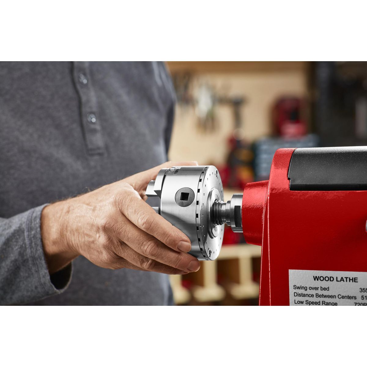 Wood Lathe Chuck Set, 6-Piece T118