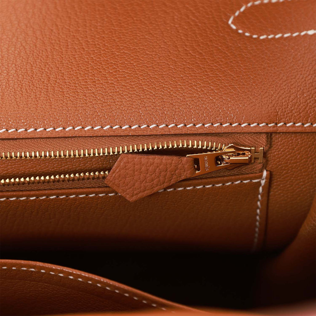 Gold Togo Leather Handbag Z885