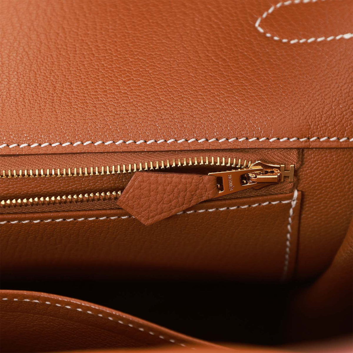 Gold Togo Leather Handbag Z885