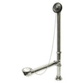 Brass Leg Tub Drain with Chain and Stopper in Chrome B817
