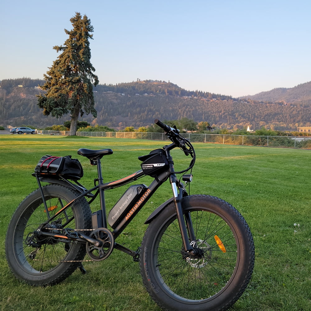 Electric Bike 48V 13AH Battery 26x4.0 inch Fat Tire Black Q182