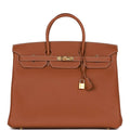 Gold Togo Leather Handbag Z885