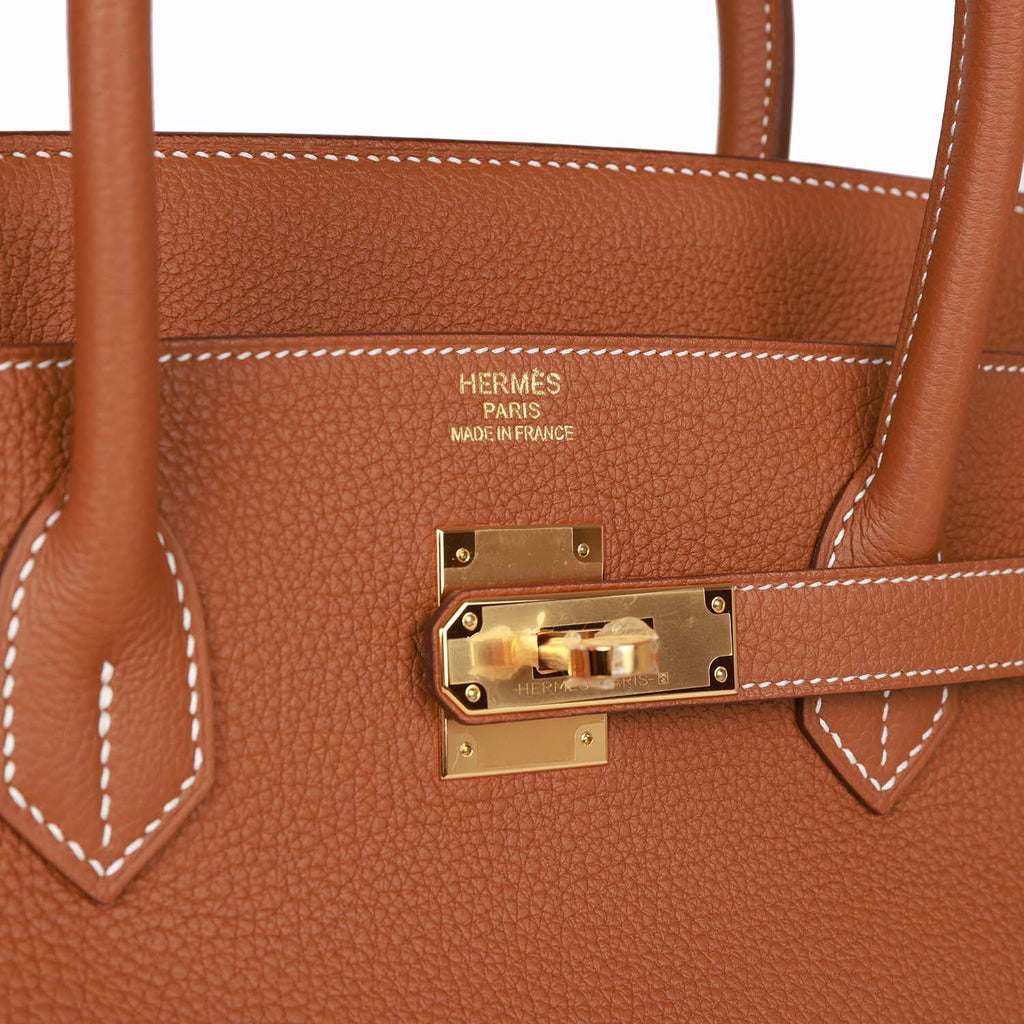 Gold Togo Leather Handbag Z885