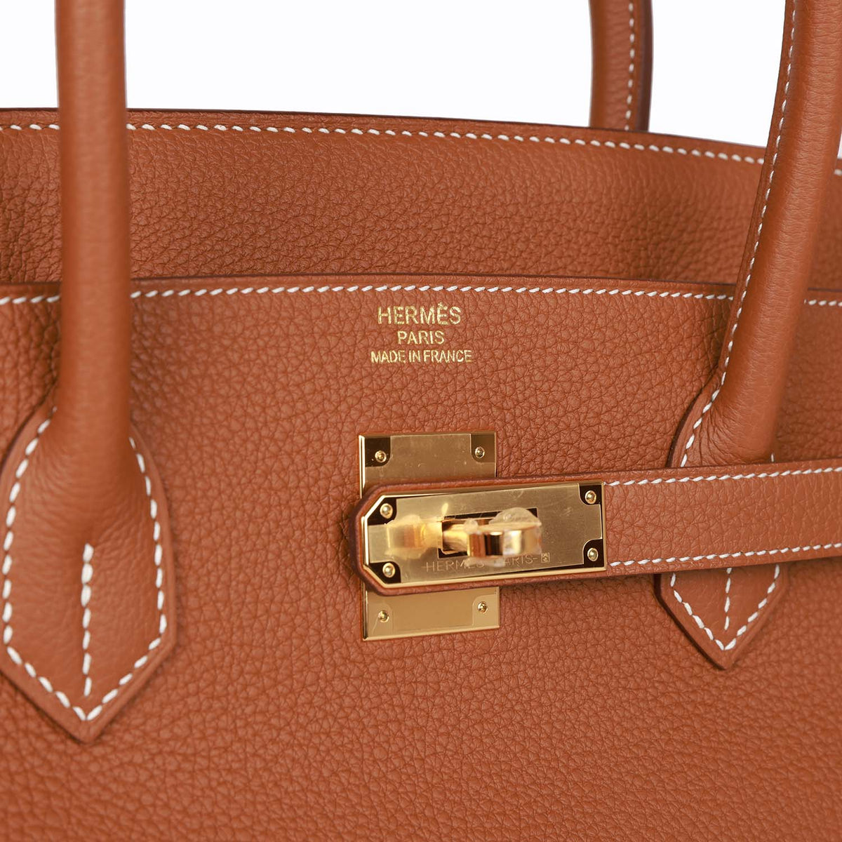 Gold Togo Leather Handbag Z885