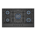 36 in. Gas Cooktop with 5 Burners in Black Tempered Glass P941482