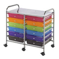 12-Drawer Multi-Colored Storage Cart M31720