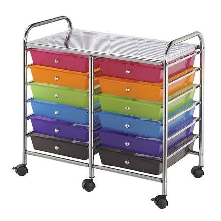 12-Drawer Multi-Colored Storage Cart M31720