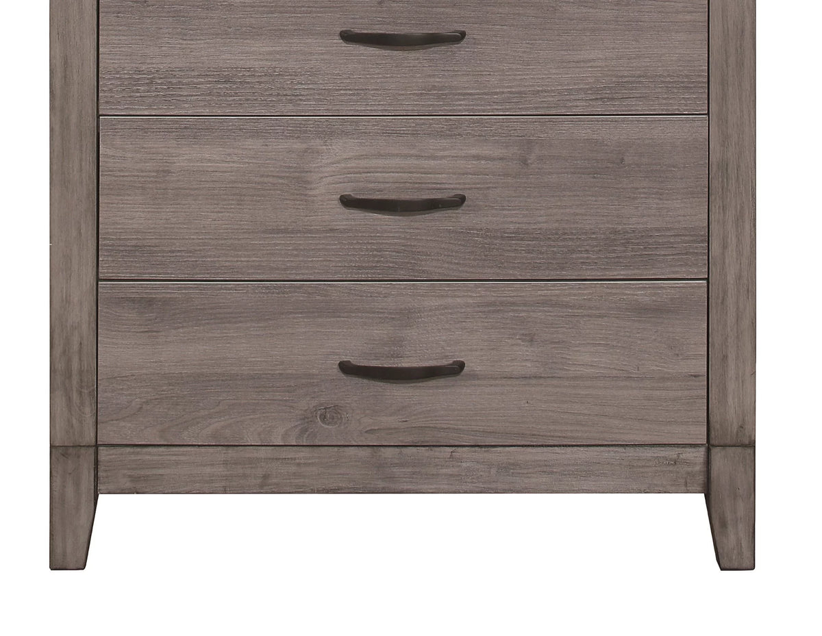 Brownish Gray 5 Drawer Melamine Chest V2132