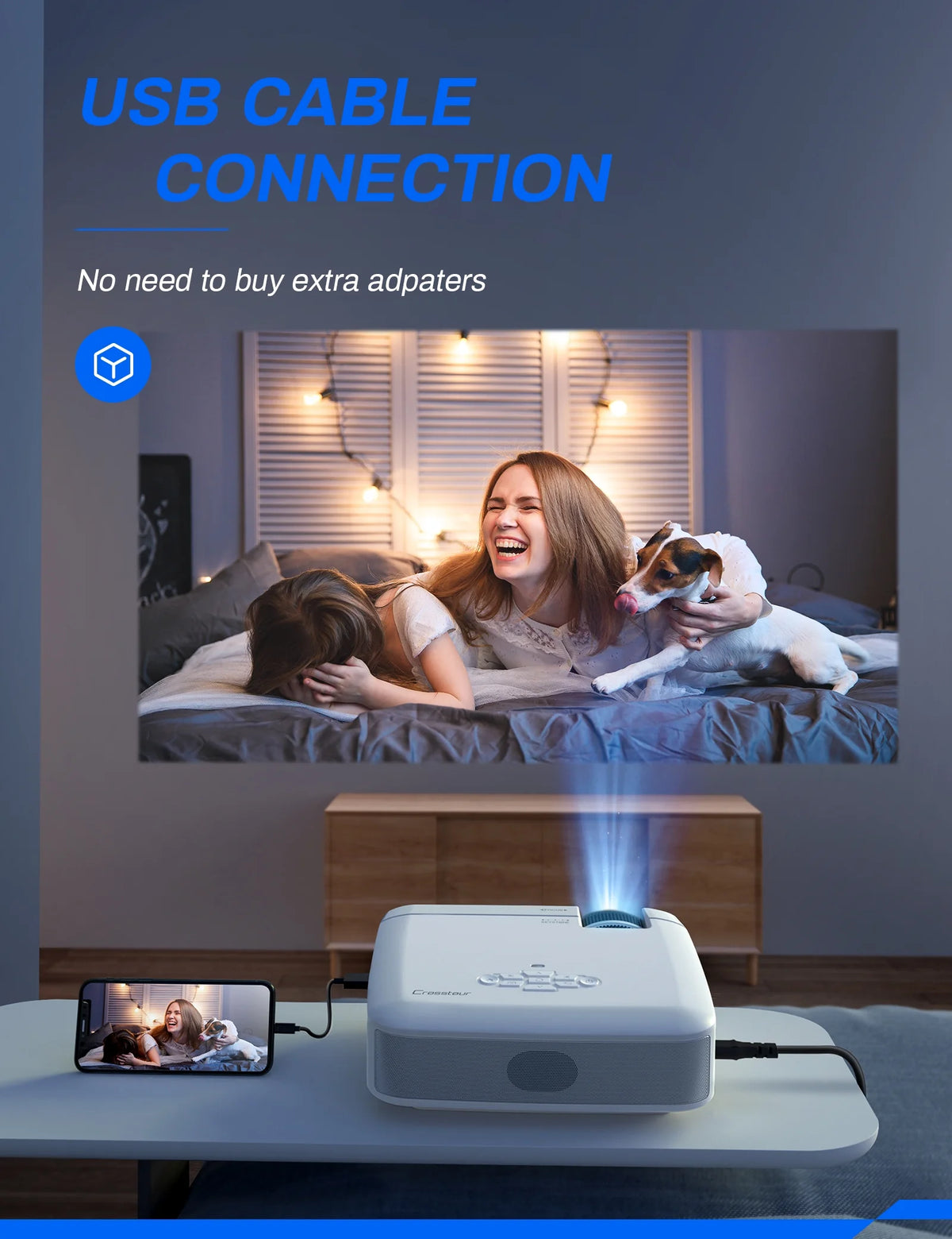 Mini Portable HD 720P Projector B328757