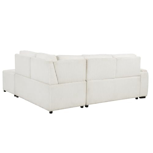 Reversible Sleeper Sectional Sofa with Storage Chaise O347