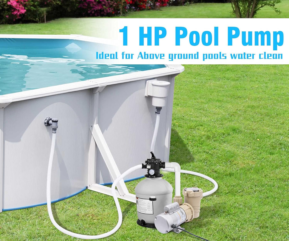 1HP 4600GPH Pool Pump for Above Ground Pools 115V X69237