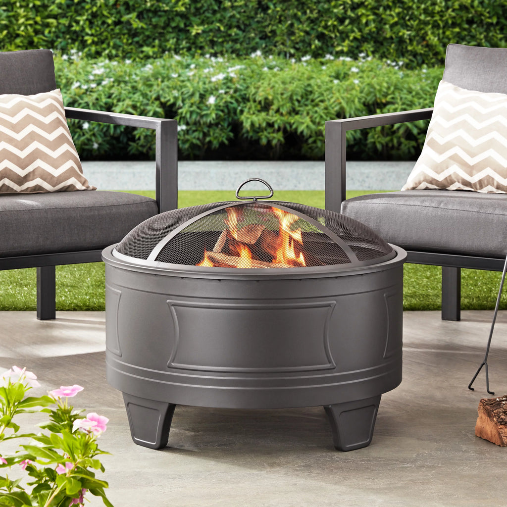 26" Wood Burning Steel Fire Pit Q23321