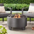 26" Wood Burning Steel Fire Pit Q23321