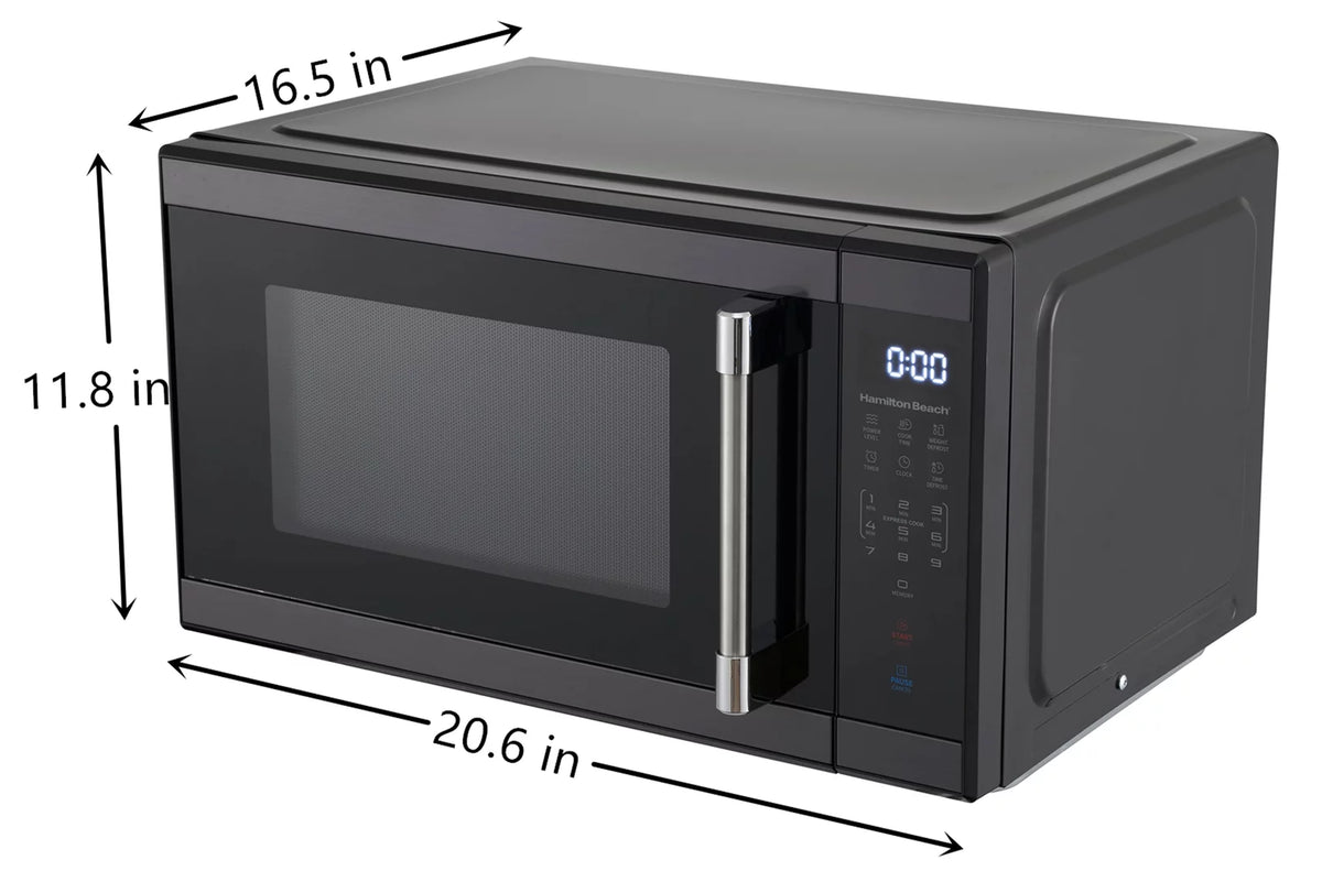 1.1 cu. ft. 1000 Watts Black Stainless Steel Microwave Oven P512013