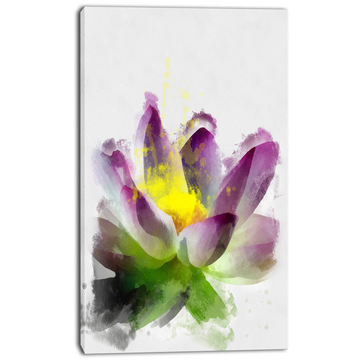 Purple Lotus Flower Canvas Art Print T285060